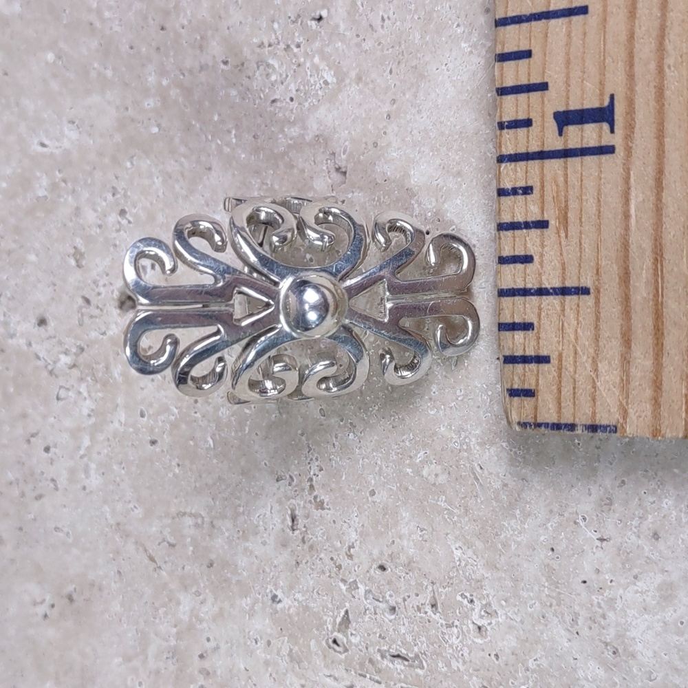 Sterling Silver Scroll Ring - image 3